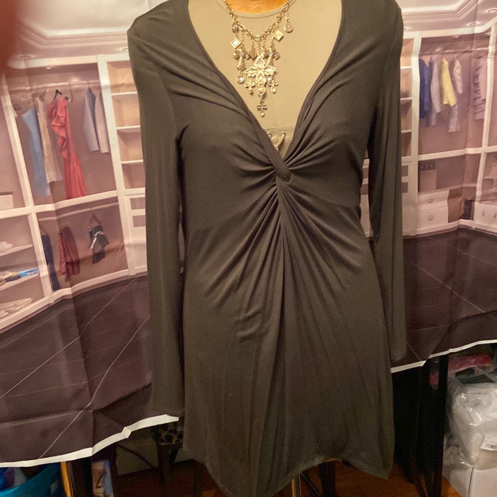 Olive green dress